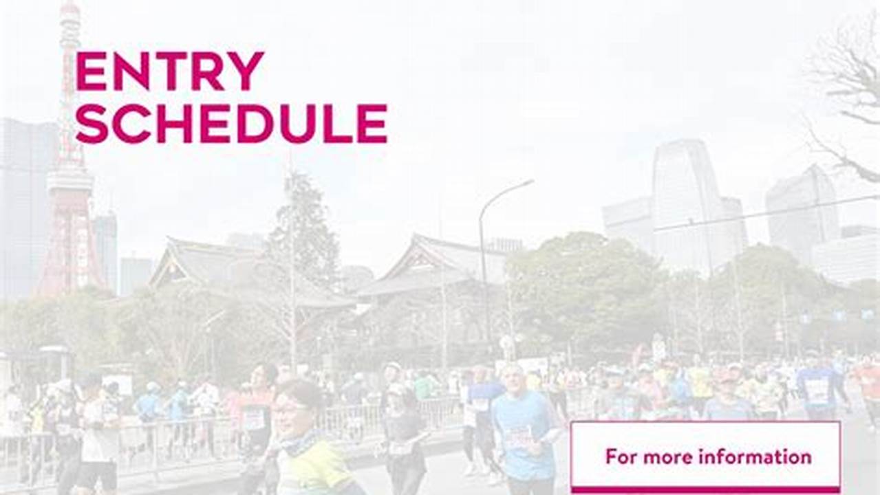 Tokyo Marathon 2024 Entry