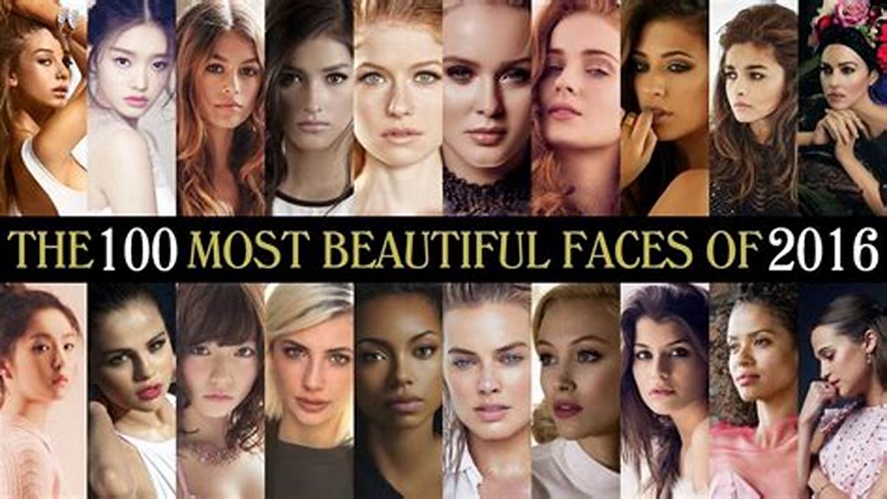 Top 100 Most Beautiful Faces 2024