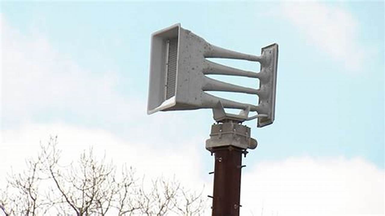 Tornado Sirens Were Tested As A Part Of A Statewide Tornado Drill., 2024