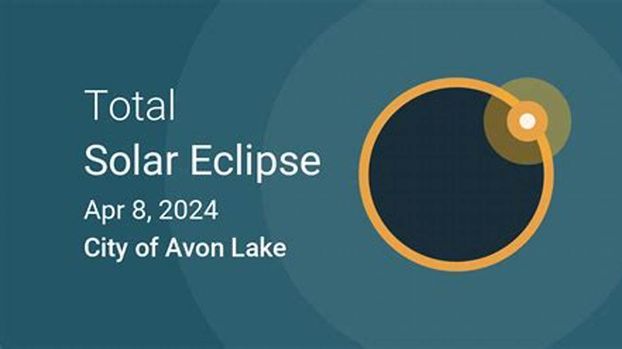 Total Solar Eclipse In City Of Avon Lake, Ohio, 2024