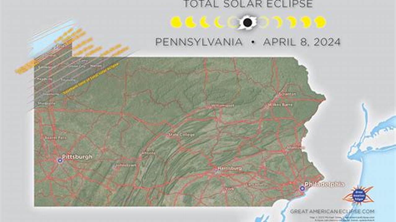 Total Solar Eclipse In City Of Titusville, Pennsylvania, 2024