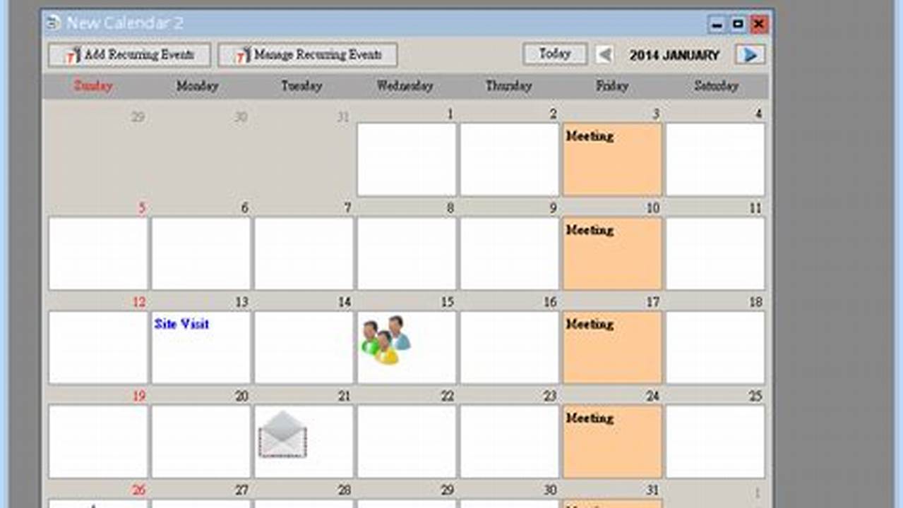 Touch Screen Calendar Software