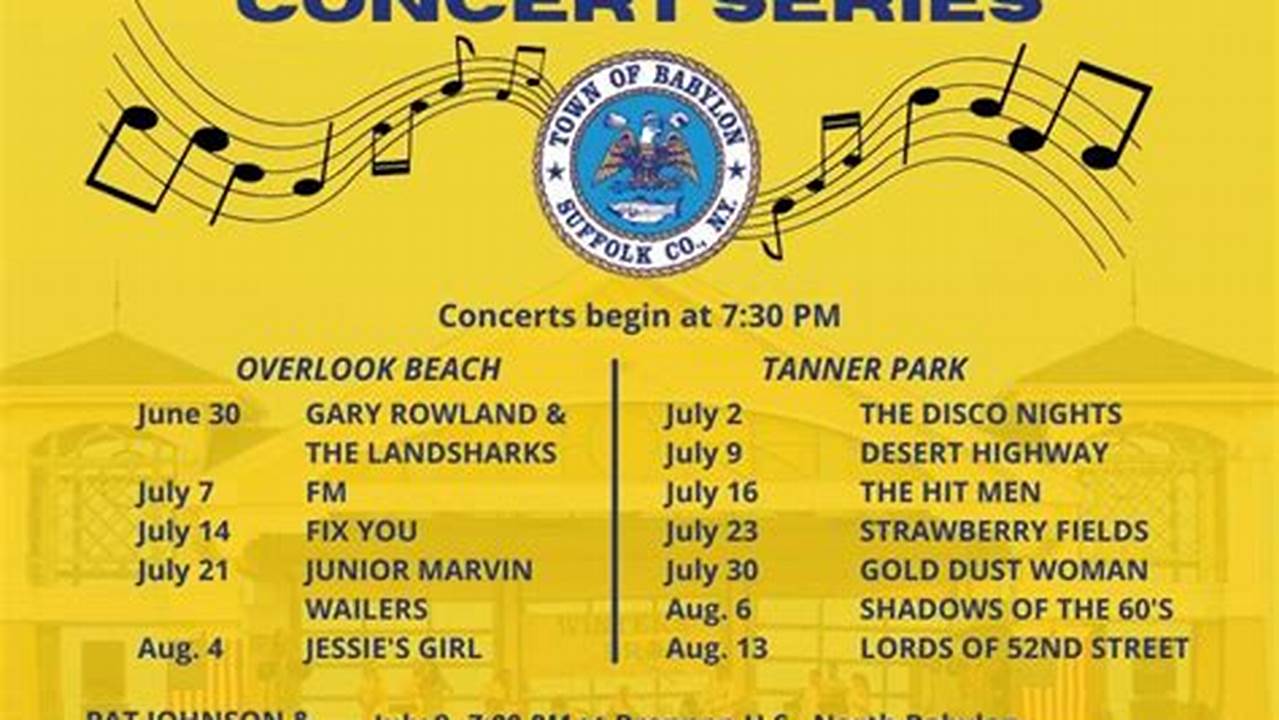 Town Of Babylon Summer Concerts 2024