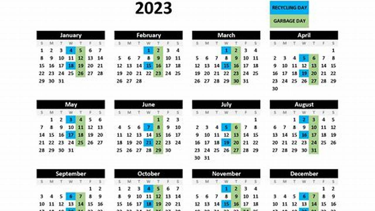 Town Of Kearny Recycling Calendar 2024
