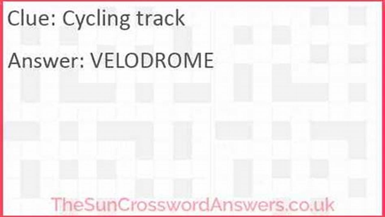 Track Cycling Event Crossword Clue