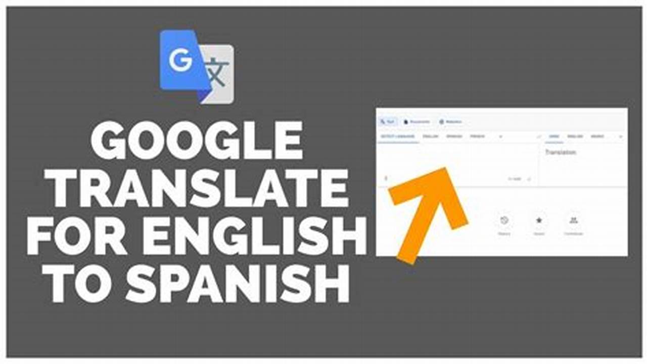 Traductor Google Translate English To Spanish