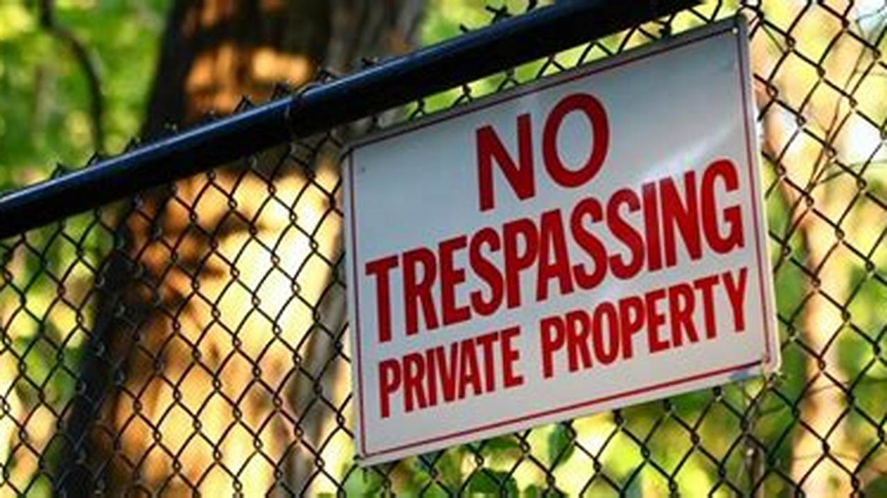 Trespassing Laws California 2024