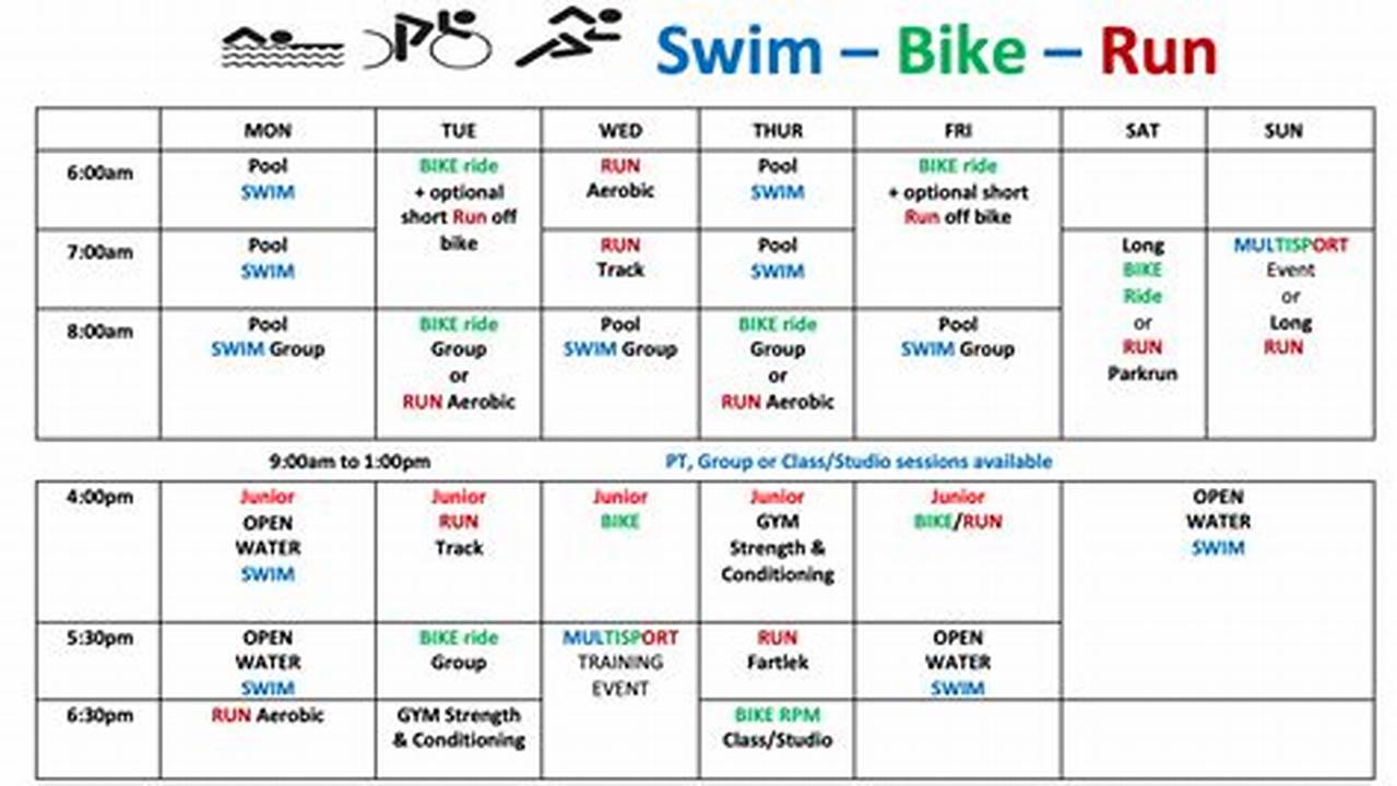 Triathlon Schedule 2024