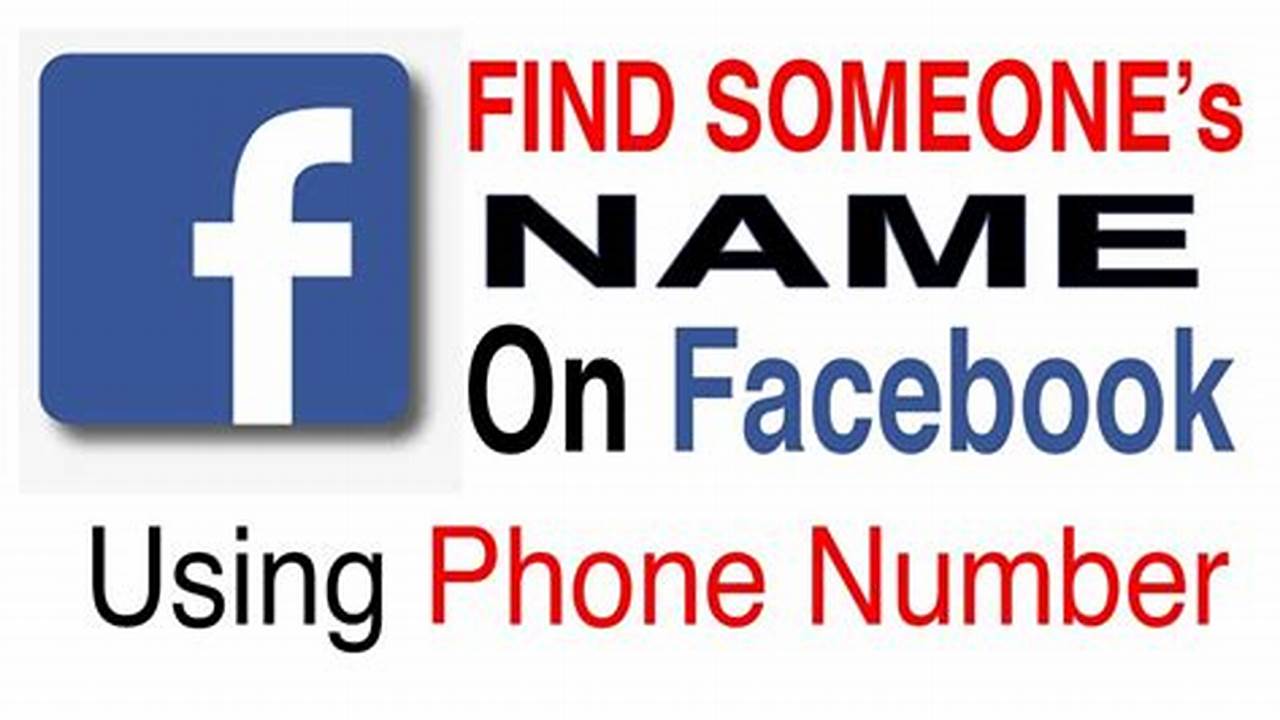 Trouver Une Personne Sur Facebook Avec Son Numéro De Téléphone