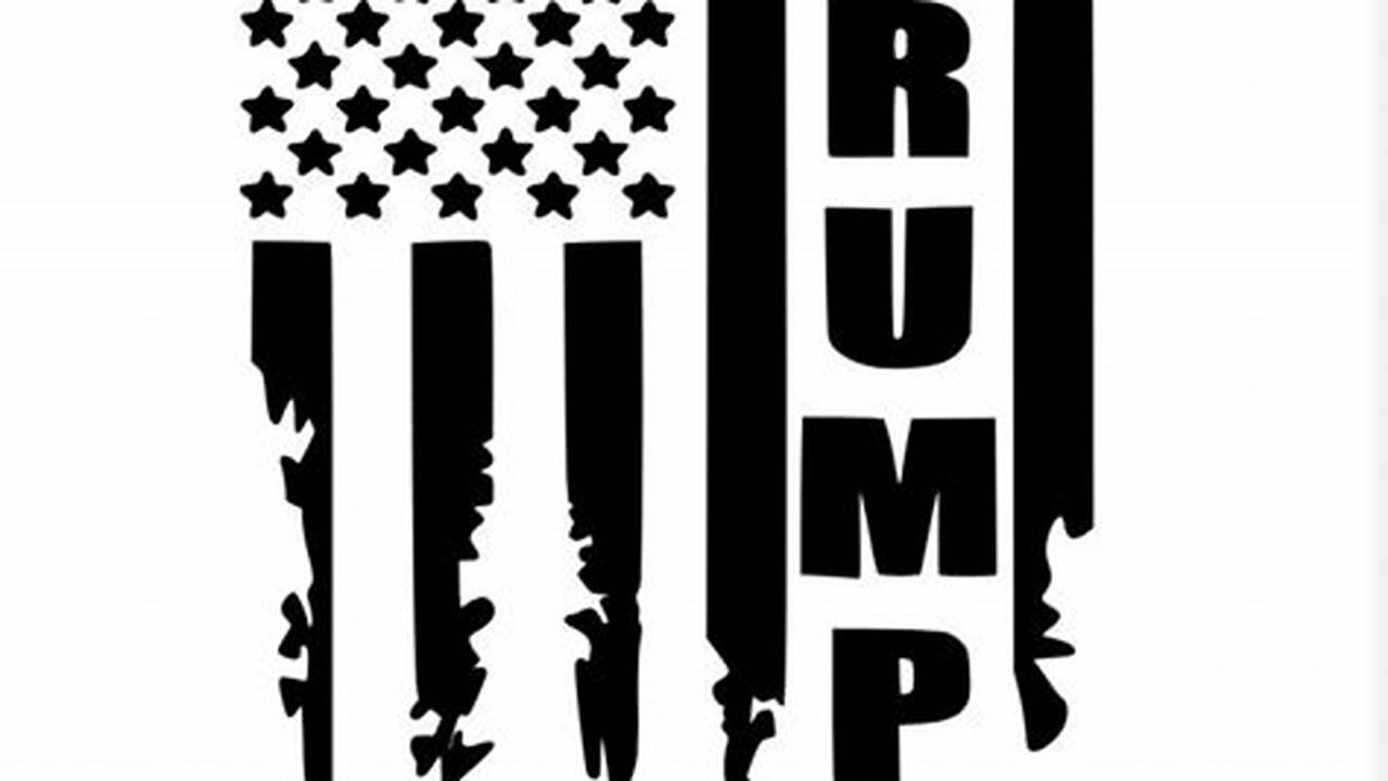 Trump 2024 Logo Black And White