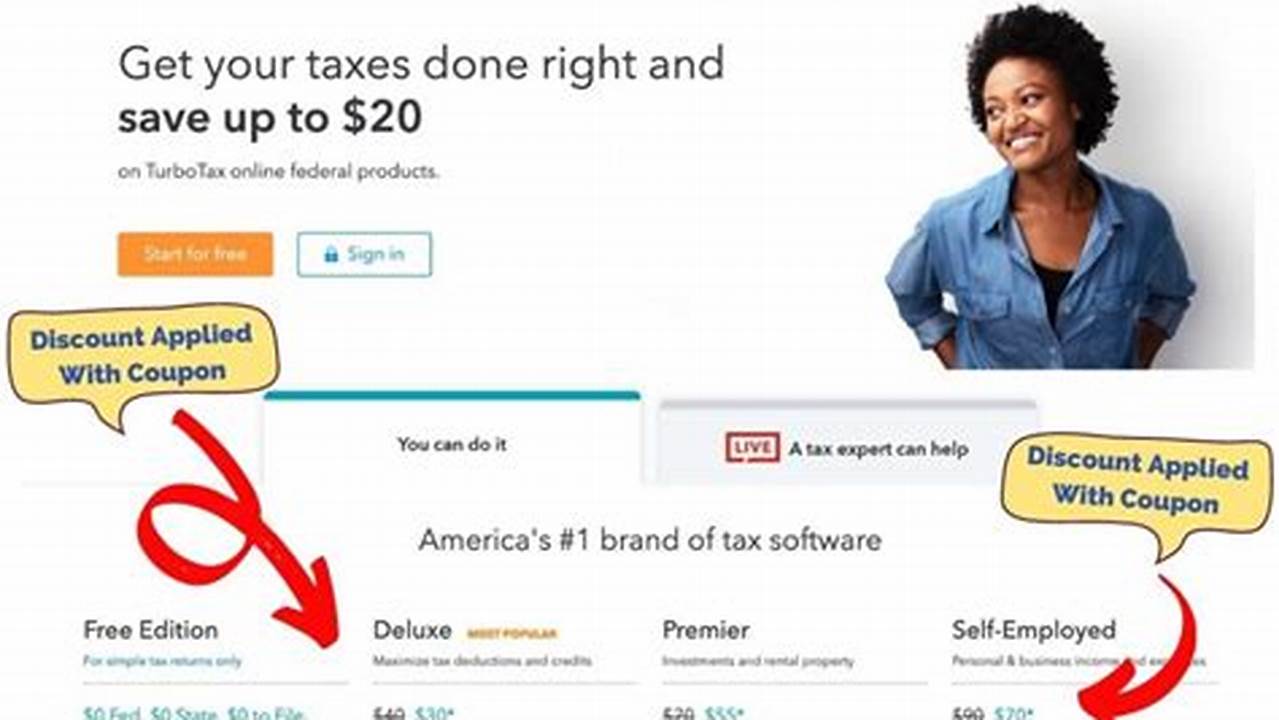 Turbotax Service Codes And Coupons Can Offer Discounts On These Tax Products., 2024