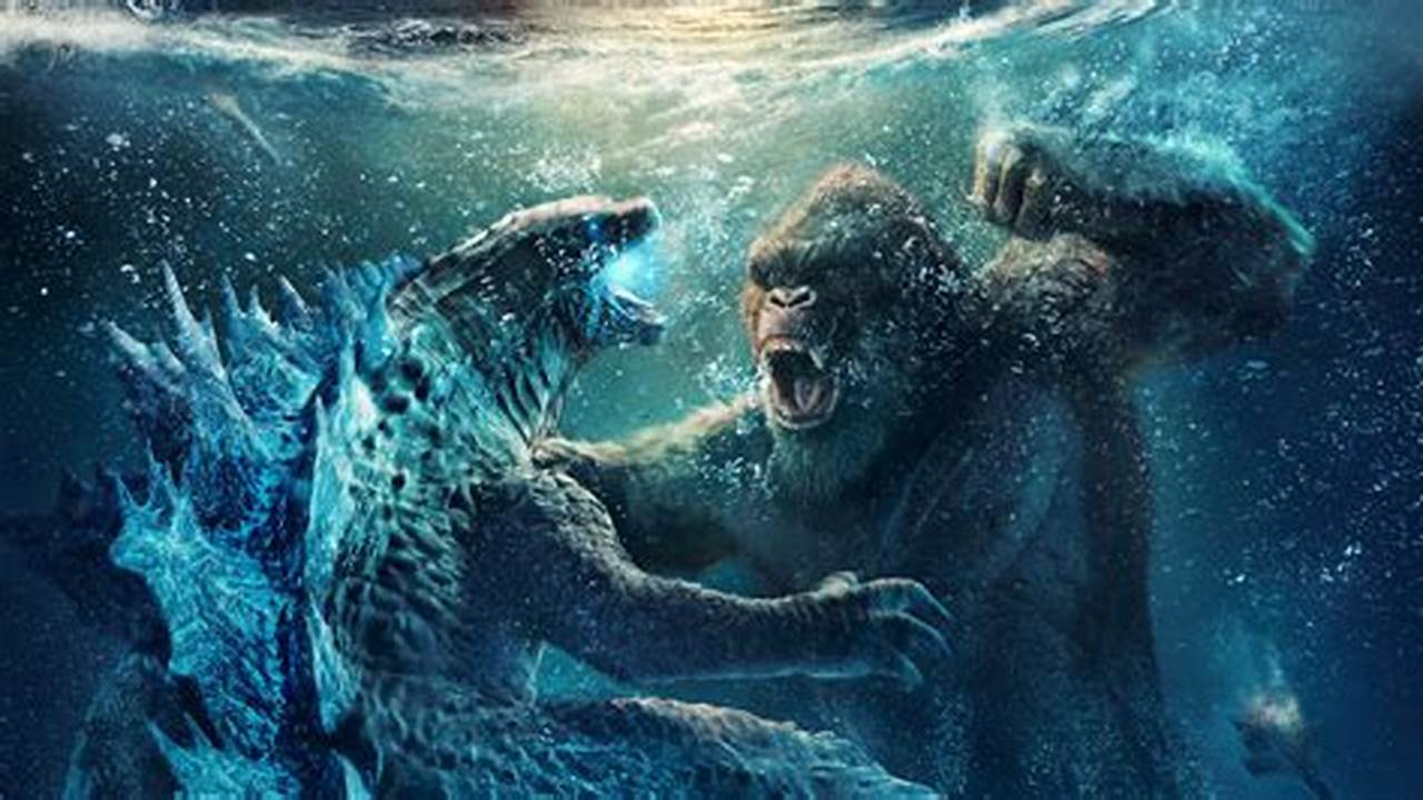 Two Ancient Titans, Godzilla And Kong, Clash In An Epic Battle As Humans Unravel., 2024
