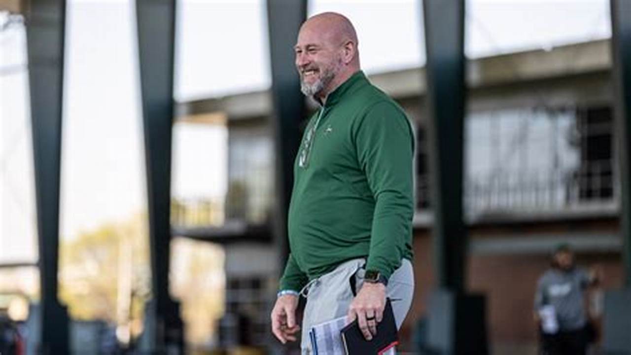 Uab Head Coach Trent Dilfer Looks Over His Team Before The., 2024