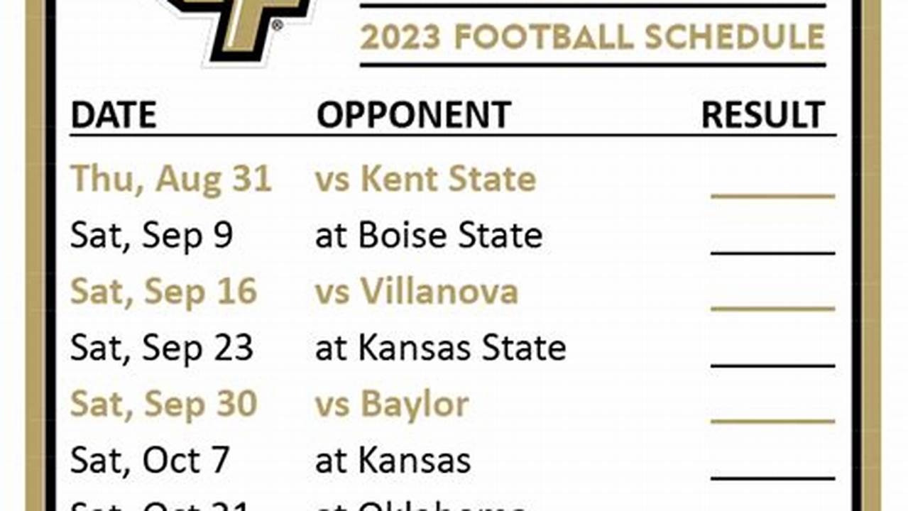 Ucf Home Games 2024