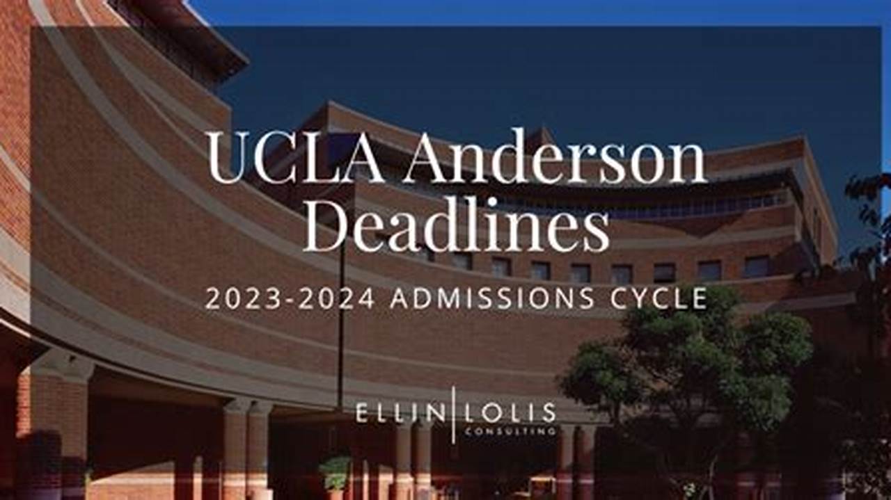 Ucla Spring 2024 Application Deadline