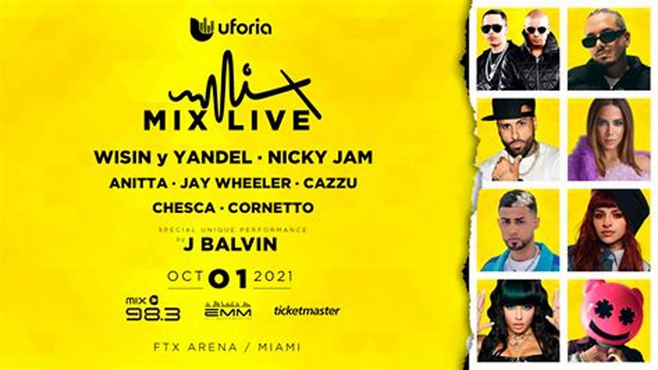Uforia Mix Live 2024 Lineup