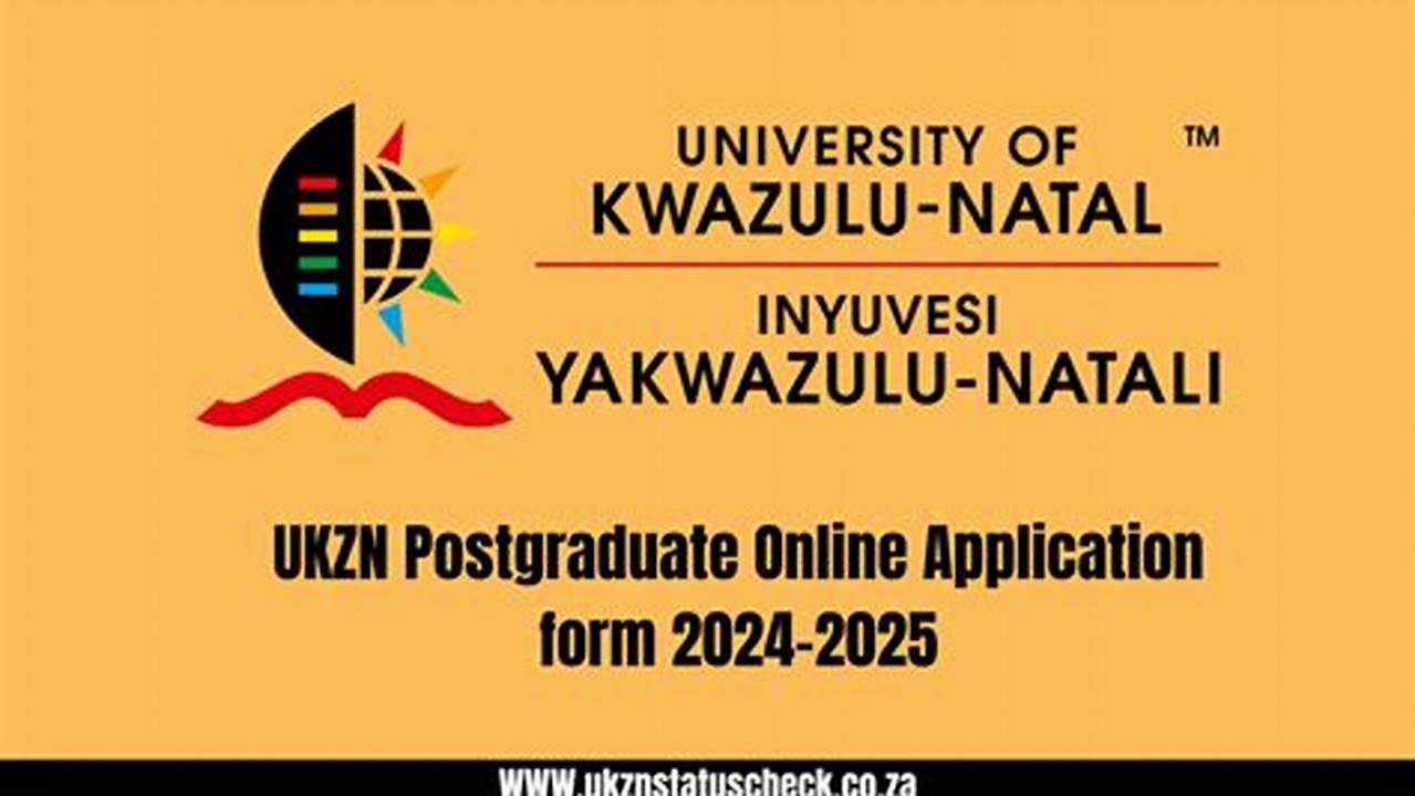 Ukzn Masters Application 2024