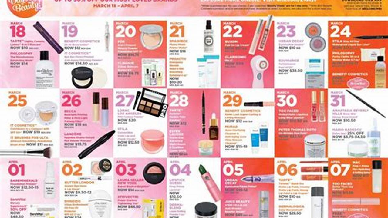 Ulta 21 Days Of Beauty 2024 Calendar