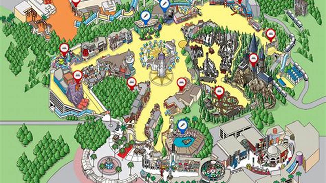 Universal Studios Hollywood Map 2024 Super Nintendo World