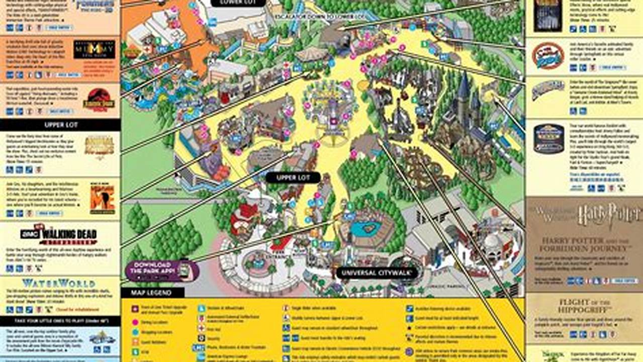 Universal Studios Map 2024 California