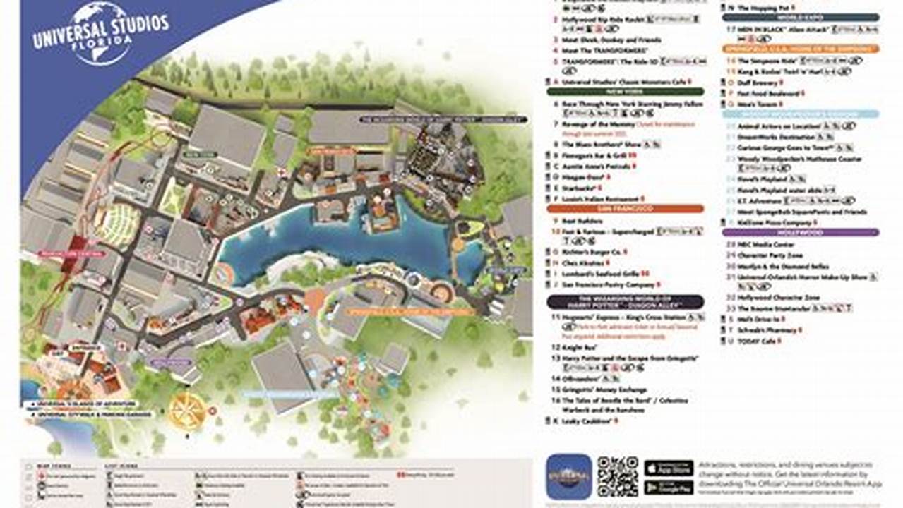 Universal Studios Map 2024 Pdf