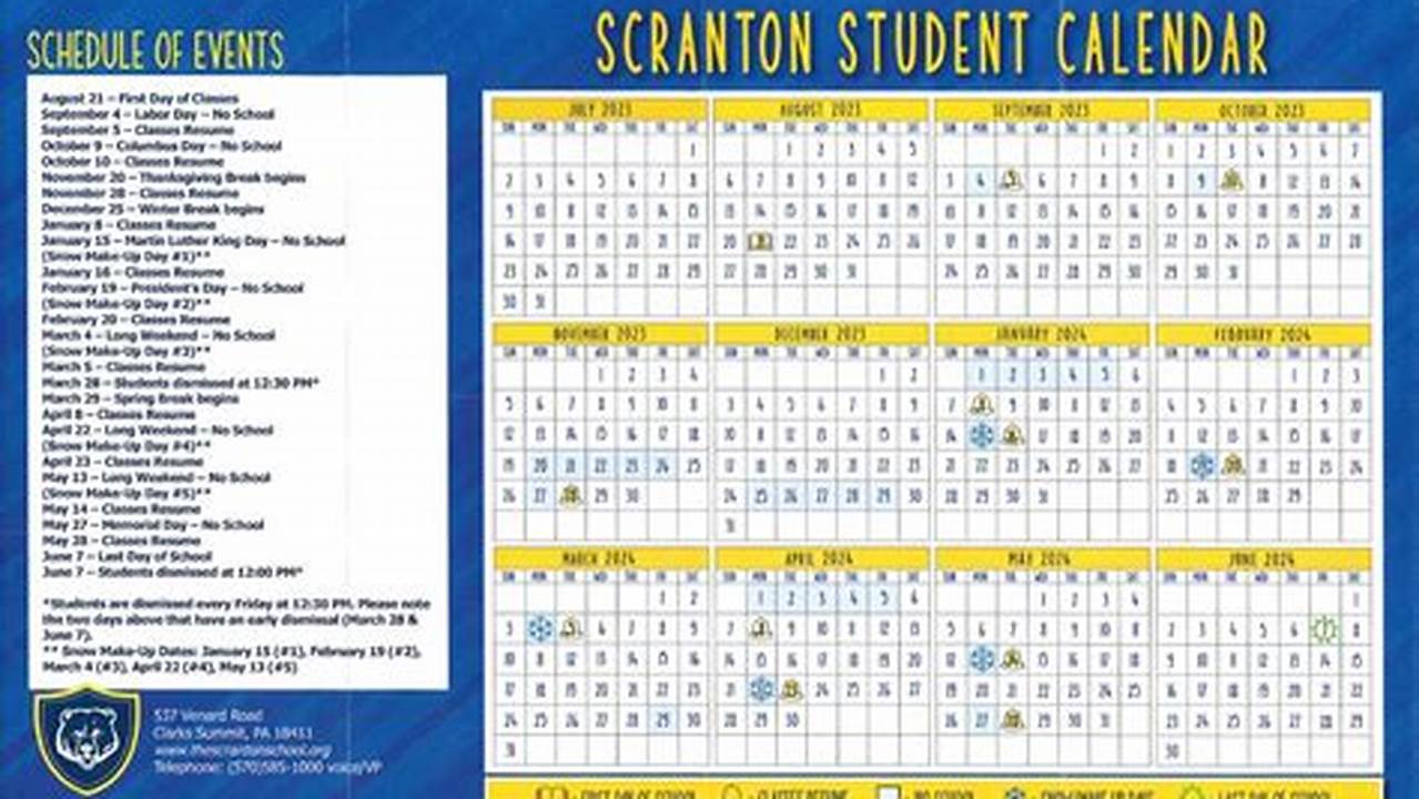 University Of Scranton Calendar 2024 25