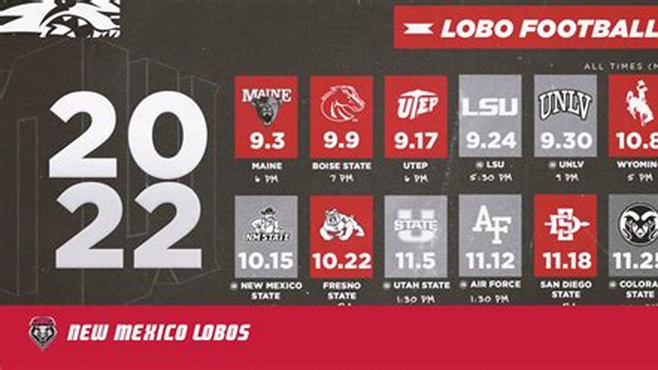 Unm Lobos Football Schedule 2024