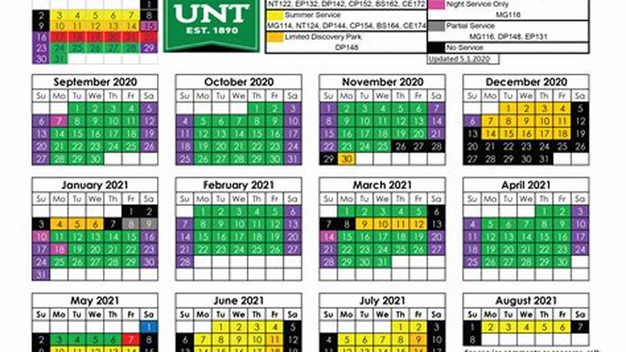 Unt Fall 2024 Schedule Date