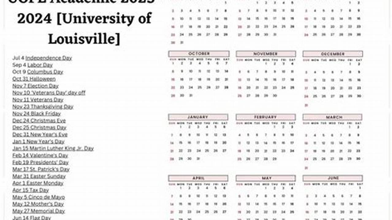 Uofl Spring 2024 Calendar