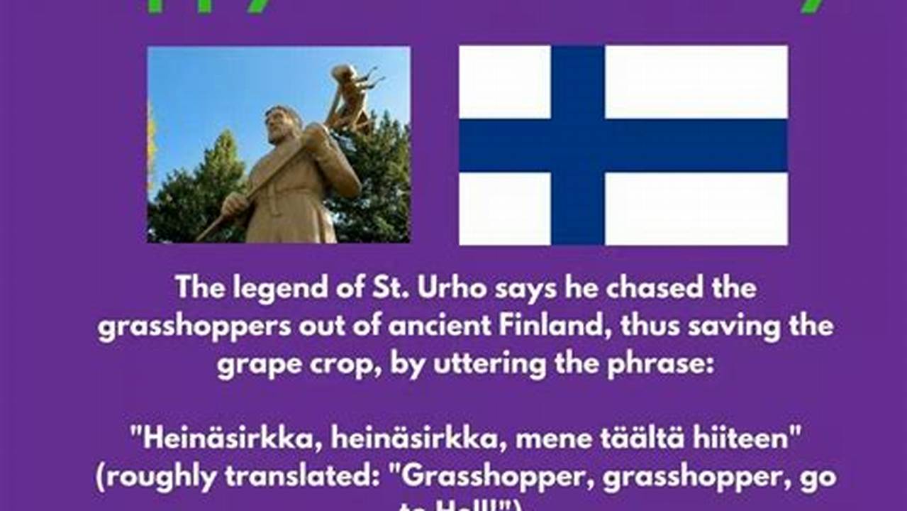 Urho’s Day Is (Un)Officially March 16, But Festivities Occur On Whatever Saturday Falls Closest To That Date., 2024