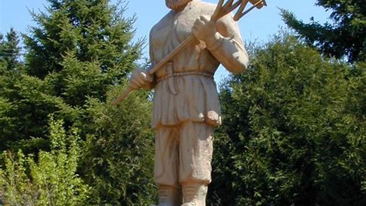 Urho In Menahga, Mn, That Shows Him Carrying A Pitchfork With A Skewered Grasshopper., 2024