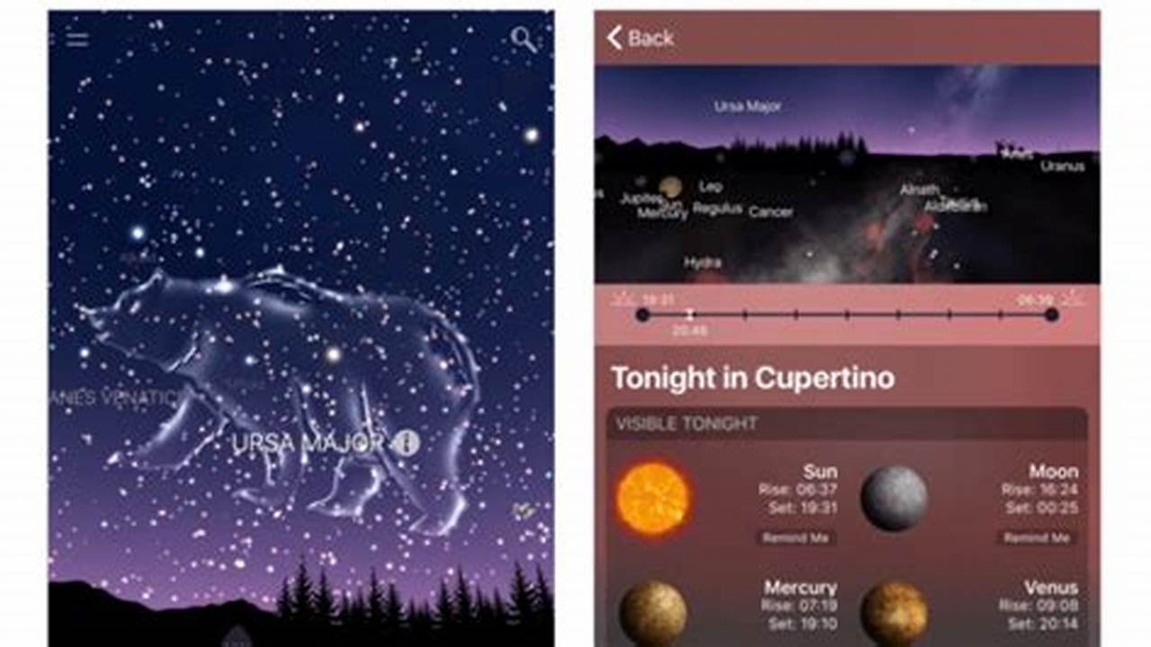 Usa La Aplicación Gratuita De Astronomía Sky Tonight Para Obtener Información Detallada Sobre Los Objetos Celestes Para Tu Ubicación Exacta., 2024