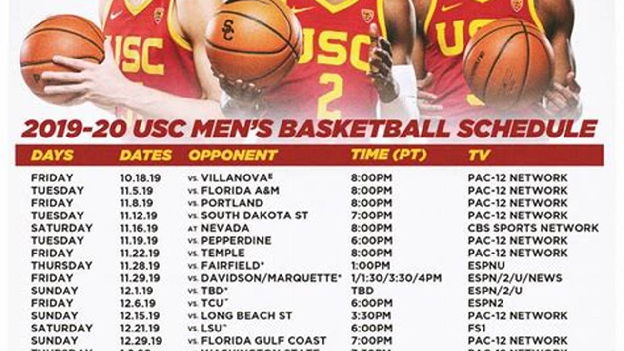 Usc Basketball Schedule 2024 2025