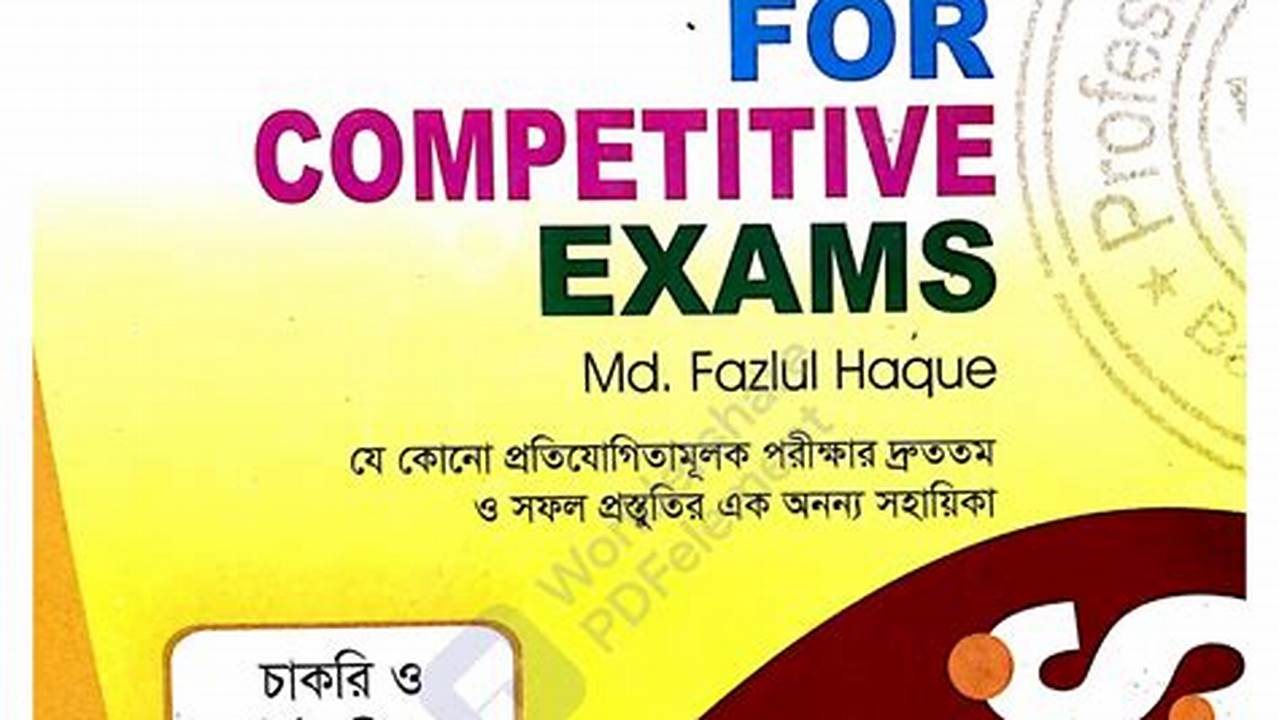 Useful Books For Competitive Exams., 2024