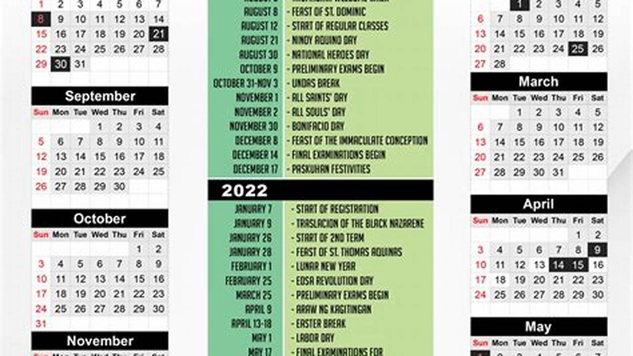 Ust Academic Calendar 2024 234 Country