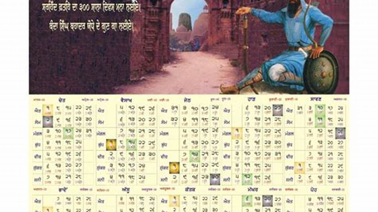 Vaisakhi 2024 Nanakshahi Calendar Pdf