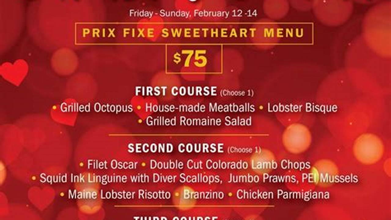 Valentine Day Restaurants 2024