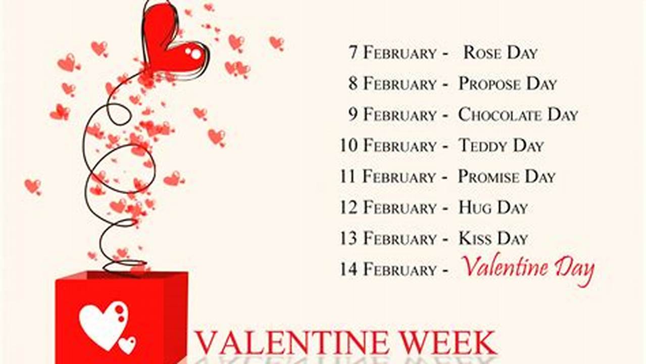 Valentine Week Calendar