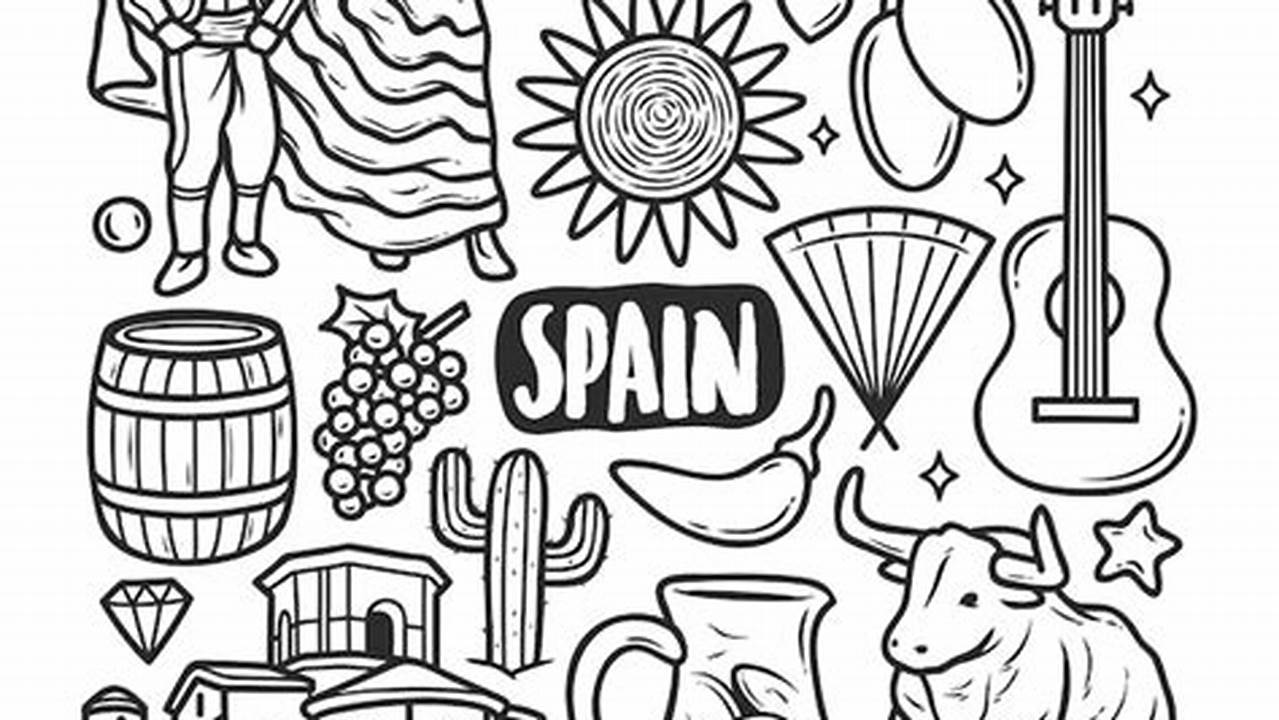 Variedad De Dibujos, Coloring Spain