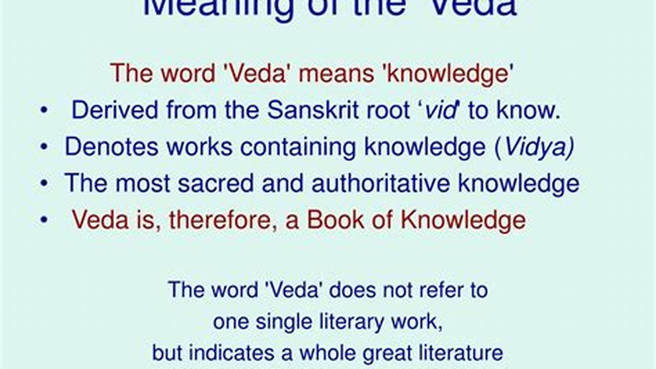 Vedic Meaning