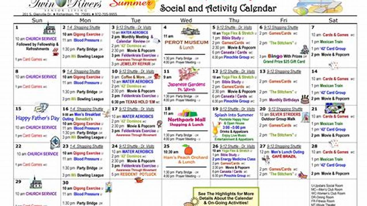 Ventura California Senior Living Events Calendar
