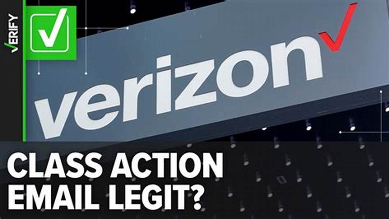 Verizon Class Action Lawsuit 2024 Email Scam