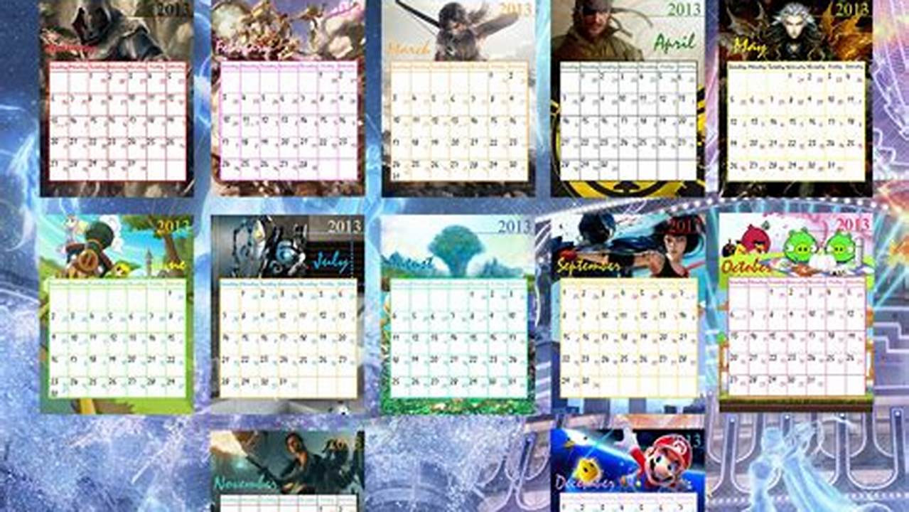 Video Game Calendar