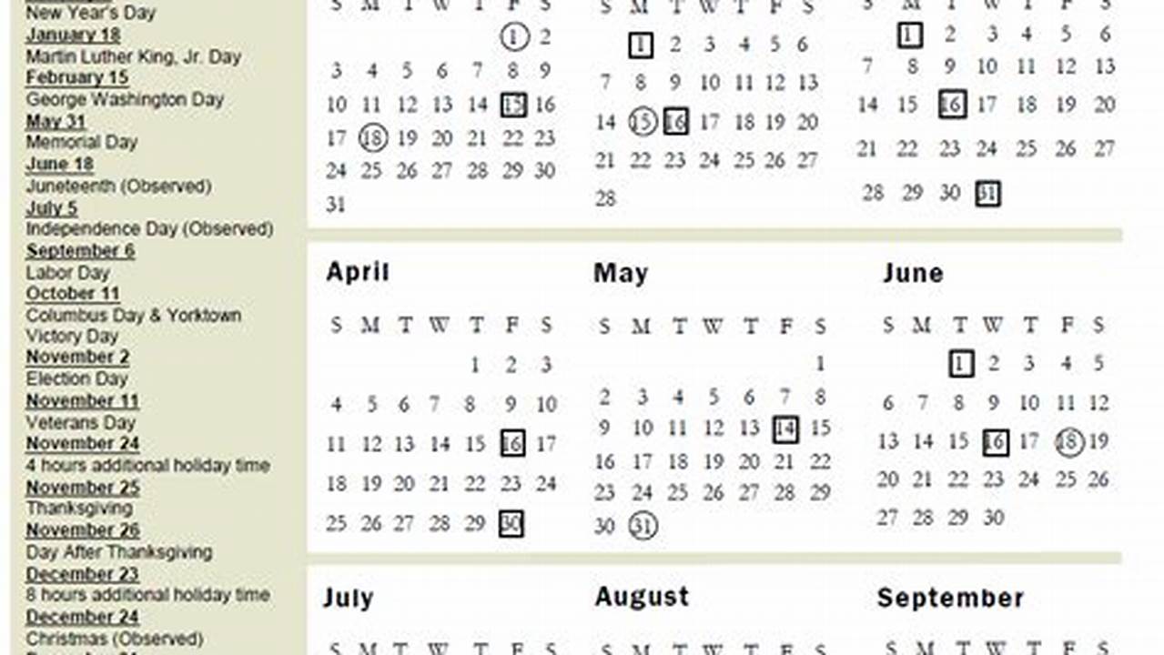 Virginia State Employee Calendar 2024