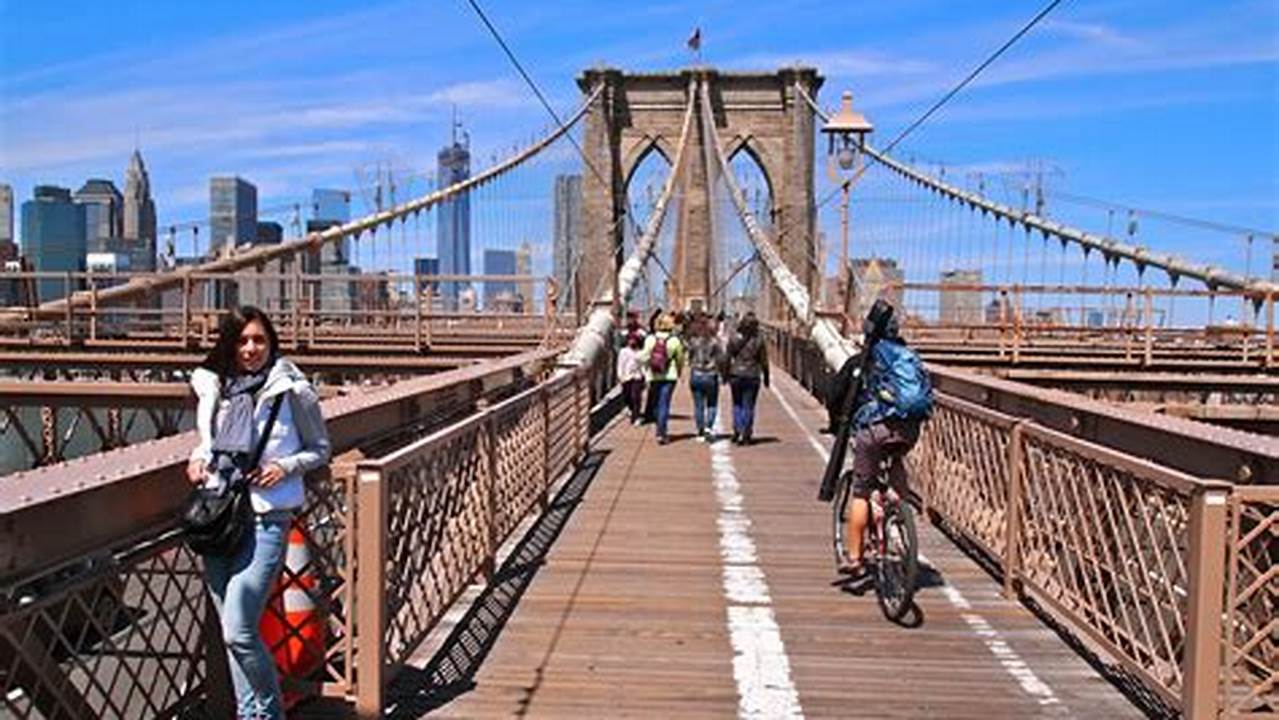 Visit The Brooklyn Bridge - Walk Or Bike Across The Brooklyn Bridge For Free And Enjoy Amazing Views Of The City., Cheap Activities