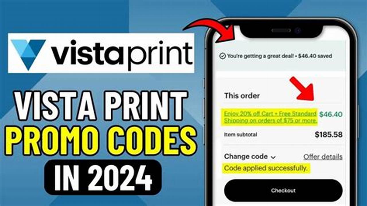 Vista Print Discount Code 2024