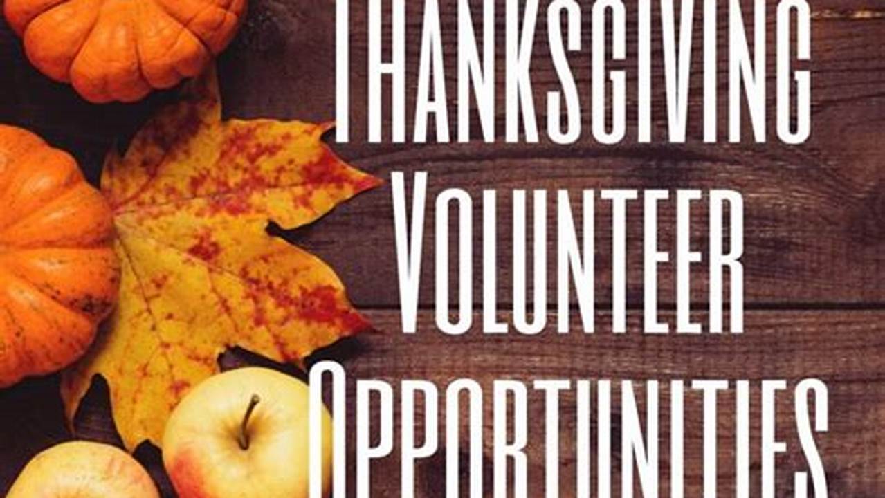 Volunteer On Thanksgiving Day 2024 Near Me