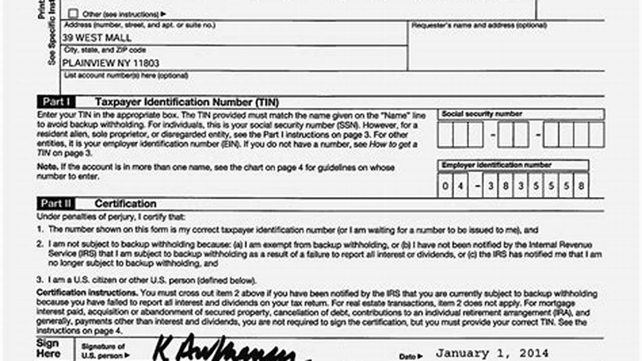 W9 Form 2024 California