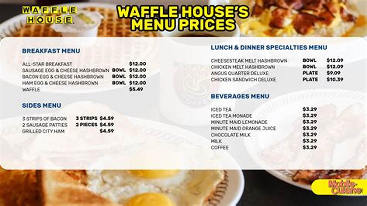 Waffle House Prices Menu 2024