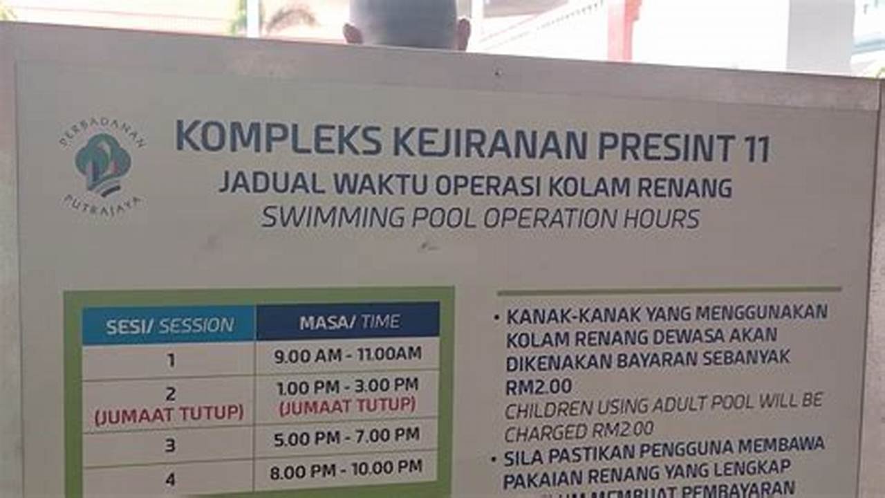 Waktu Operasional Kolam Renang, Penginapan